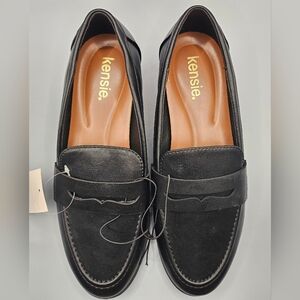 Women's Kensie Black Loafers, Size 9